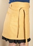 Yellow Linen Half Apron via Etsy