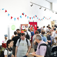 Makers and visitors at last year's Elephant & Castle mini Maker Faire.