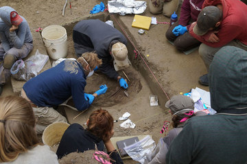 Infant burial archaeology site in Alaska