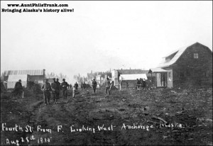 Fourth Avenue became the center for business in Anchorage because it sat along a flat plateau.