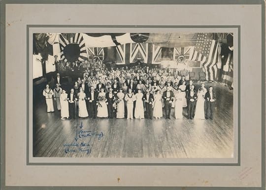 My grandmother Kathleen King and her sister Rose at war fund dance in 1914