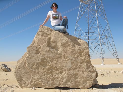Sporting a Greenbelt Farmers Market t-shirt in the Northern Saudi desert
