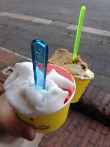 Gelato in the piazza