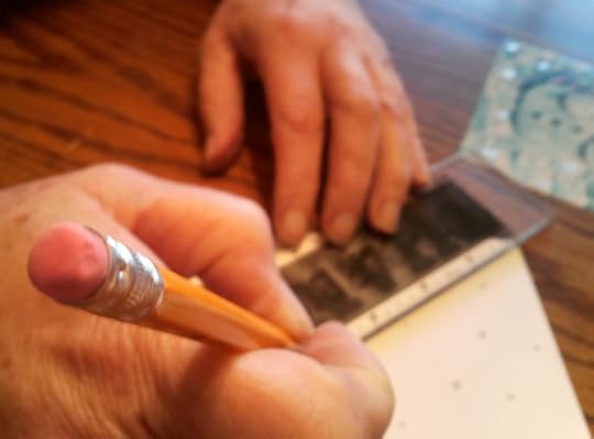 Mark Center of Christmas Card