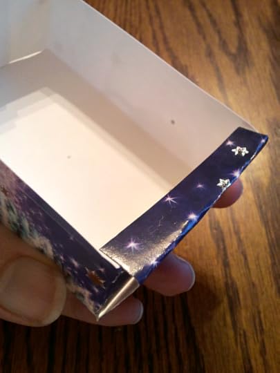 Fold Christmas card box flaps
