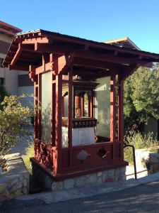 Prayer wheel behind UTEP's Centennial Museum