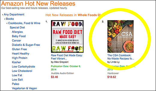 The CSA Cookbook is an Amazon Hottest New Release!