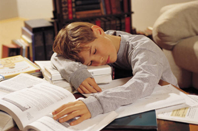exhausted reader
