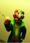 snake face man little