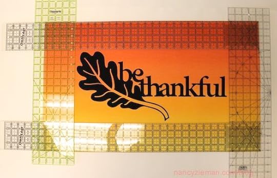 Laser-cut appliqués for Thanksgiving by Nancy Zieman