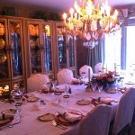 The grown-up table at my mom's house.