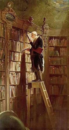 'The Bookworm' by Carl Spitzweg (1850)