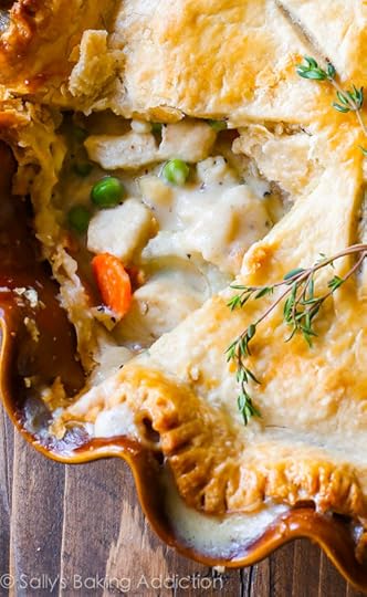 Double Crust Chicken Pot Pie Recipe from sallysbakingaddiction.com. This is my favorite recipe for pot pie. Creamy, comforting, easy dinner!