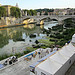 The River Tiber, looking south west from outside the Castel Sant'Angelo