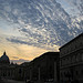 The approach to St. Peter's and the night sky