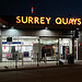 Surrey Quays station at night