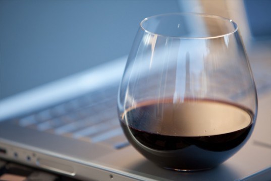 computer and wine