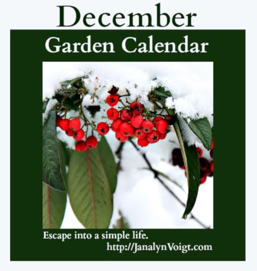 December Garden Calendar via @JanalynVoigt | A Simple Life