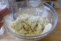 bring the dough together with your hands