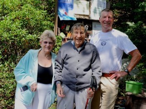 Marilyn, Paul, and Terry at the Minnewaska Distance Swimmers beach.