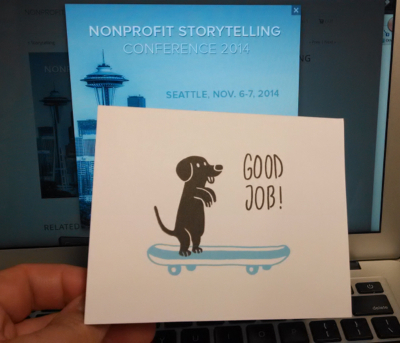 #npstoryconf the power of a thank you 