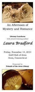 The committee made bookmarks for the event. Isn't this great? And you should have seen the program--wow!
