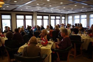 The tables full...