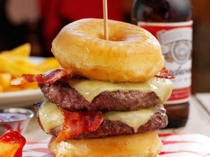 double donut burger