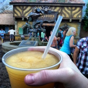 La Fou's Brew is a must try, and you can also grab a pork shank to make a (slightly strange) meal, for late night dining at disney world