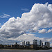 The giant cloud over Canary Wharf