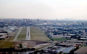 A familiar view of Addison Airport in Dallas.