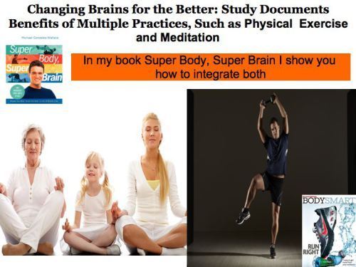 Exercise and Meditation. Changing the brains to the better: Exercise and Meditation. Michael Gonzalez-Wallace writes about the benefits of combining both