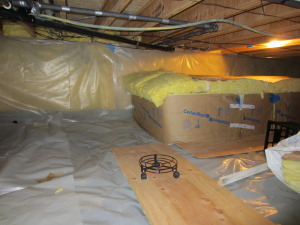 root cellar in crawlspace