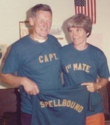 Loren and Joanne Edwards at their bon voyage party.