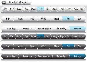 Timeline Menu Arrows