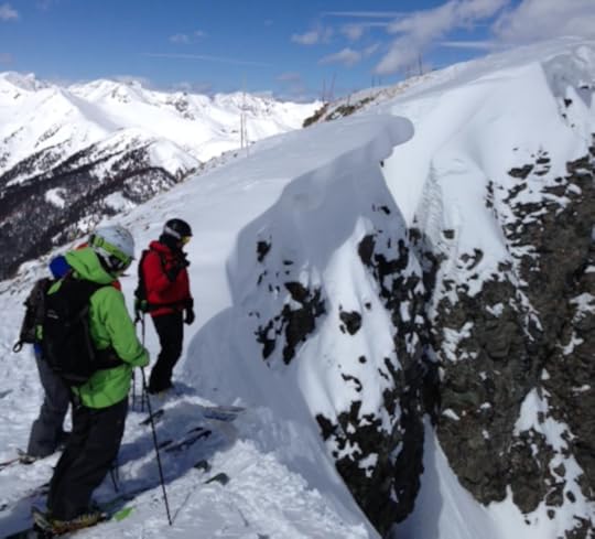 Author's group prepares to drop at Silverton Mountain