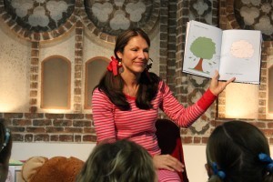 Melissa Reading to a School Audience