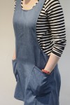 Cross-Back Denim Apron via Etsy