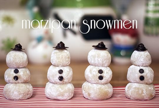 Marzipan Snowmen