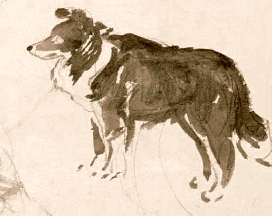 Beatrix Potter's drawing of her sheep dog Kep