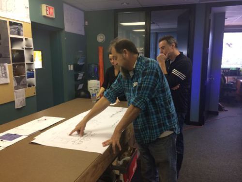 Ian heads up the Art Department meeting