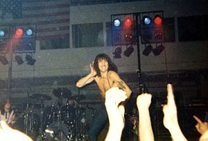 English: AC/DC with Bon Scott.