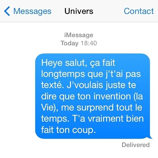 Texto à l'univers #textoaveclunivers #texto #lavieestfascinante #msg #univers