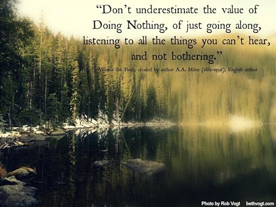 The value of Doing Nothing. Milne. 2014