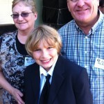 Carol Slade, daughter of Chuck Sharp, another of China's Wings most important characters, with her husband Jeff and my son, Ryan.