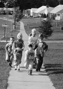 haunted house kids trick or treat