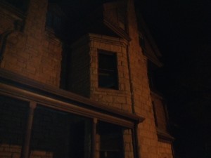 The little window is where the ghost looked out.