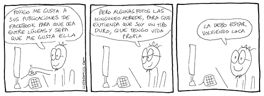 Tira cómica sobre técnicas de seducción para el siglo XXI.