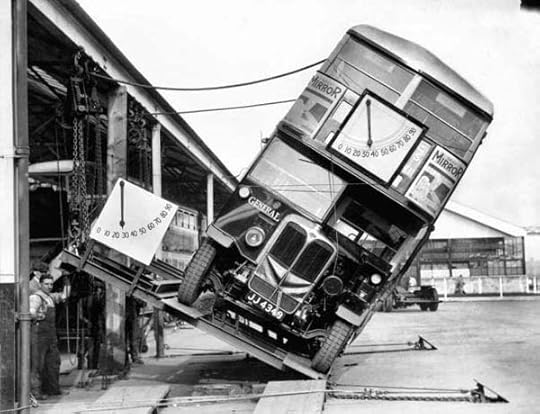 Makers of the London double decker bus prove that they weren’t a tipping hazard