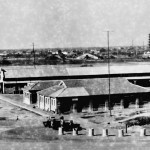Lunghwa Airport, Lunghwa Pagoda in the background, late 1940s